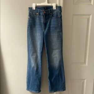 J. Crew Women's Cropped Ankle Jeans in Medium Blue Wash